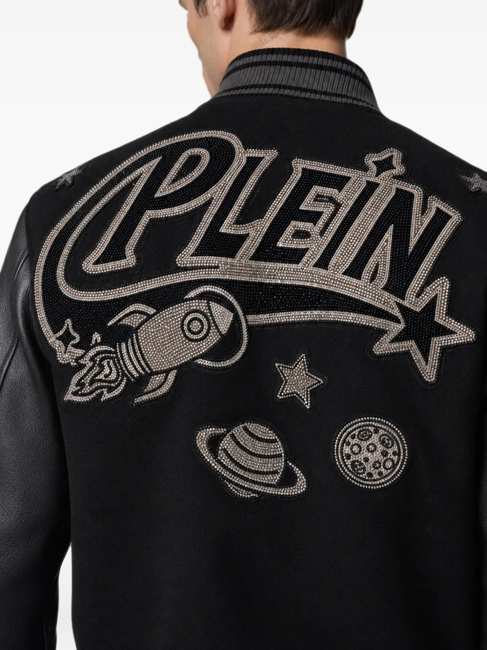 Philipp Plein Bomberjack met stras Zwart