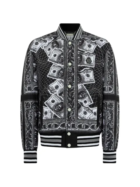 Philipp Plein skull-print bomber jacket