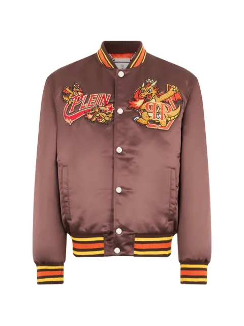 Philipp Plein Plein Dragon Stones satin bomber jacket
