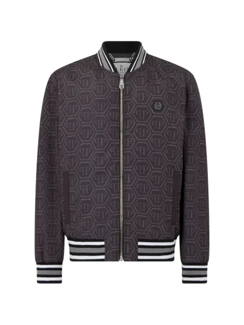 Philipp Plein Bomberjacke mit Monogramm-Print
