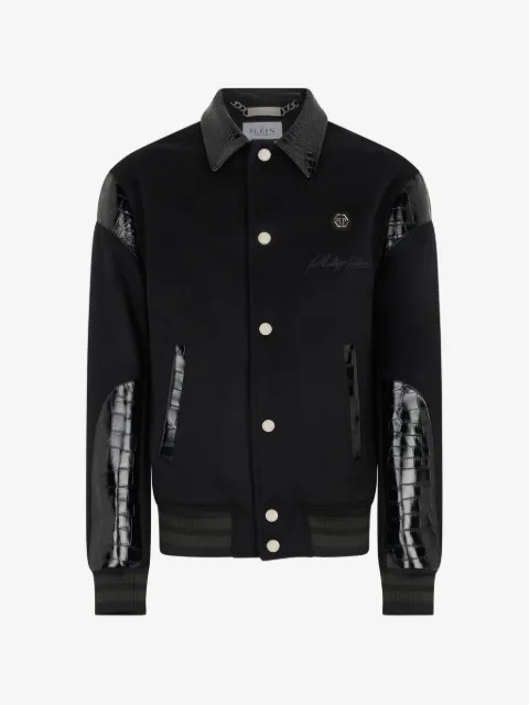 Philipp Plein Coster crocodile-effect jacket