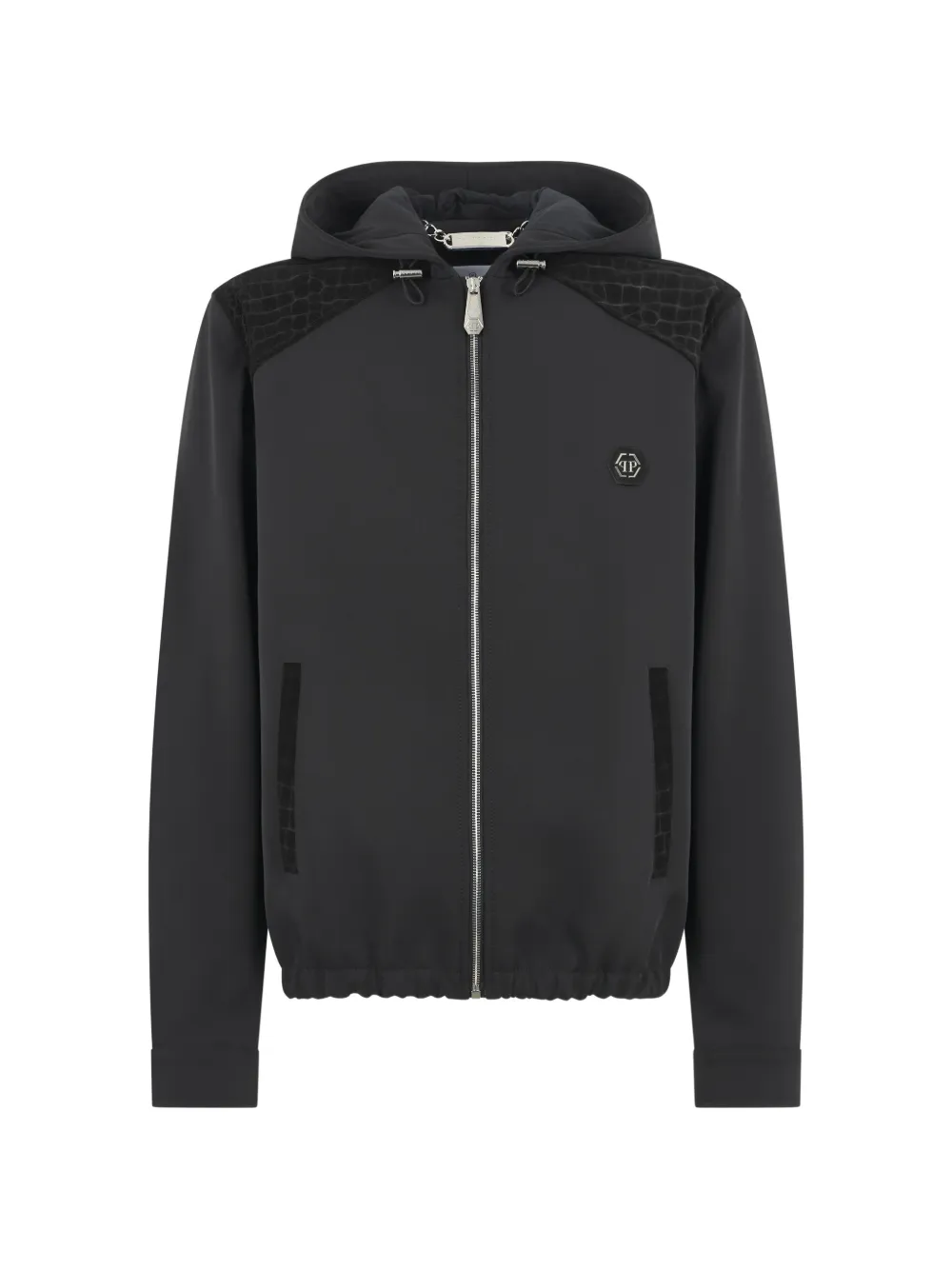 Philipp Plein Giacca con effetto coccodrillo - Nero