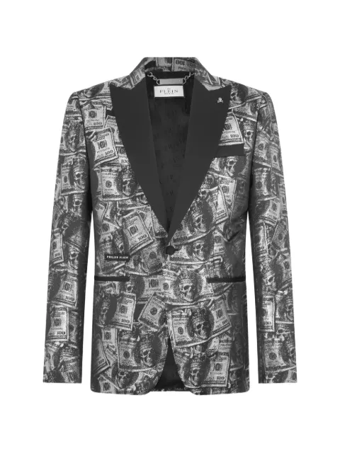 Philipp Plein peak-lapel blazer