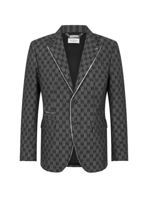 Philipp Plein Blazer Miami Vice con monogramma