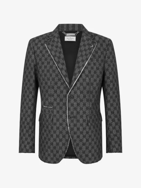 Philipp Plein Miami Vice monogram blazer
