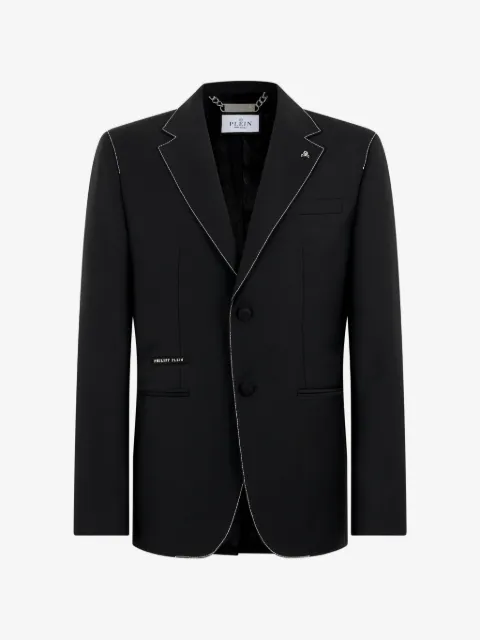 Philipp Plein blazer contrast stitching 