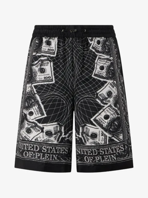 Philipp Plein shorts con estampado Skull Dollar