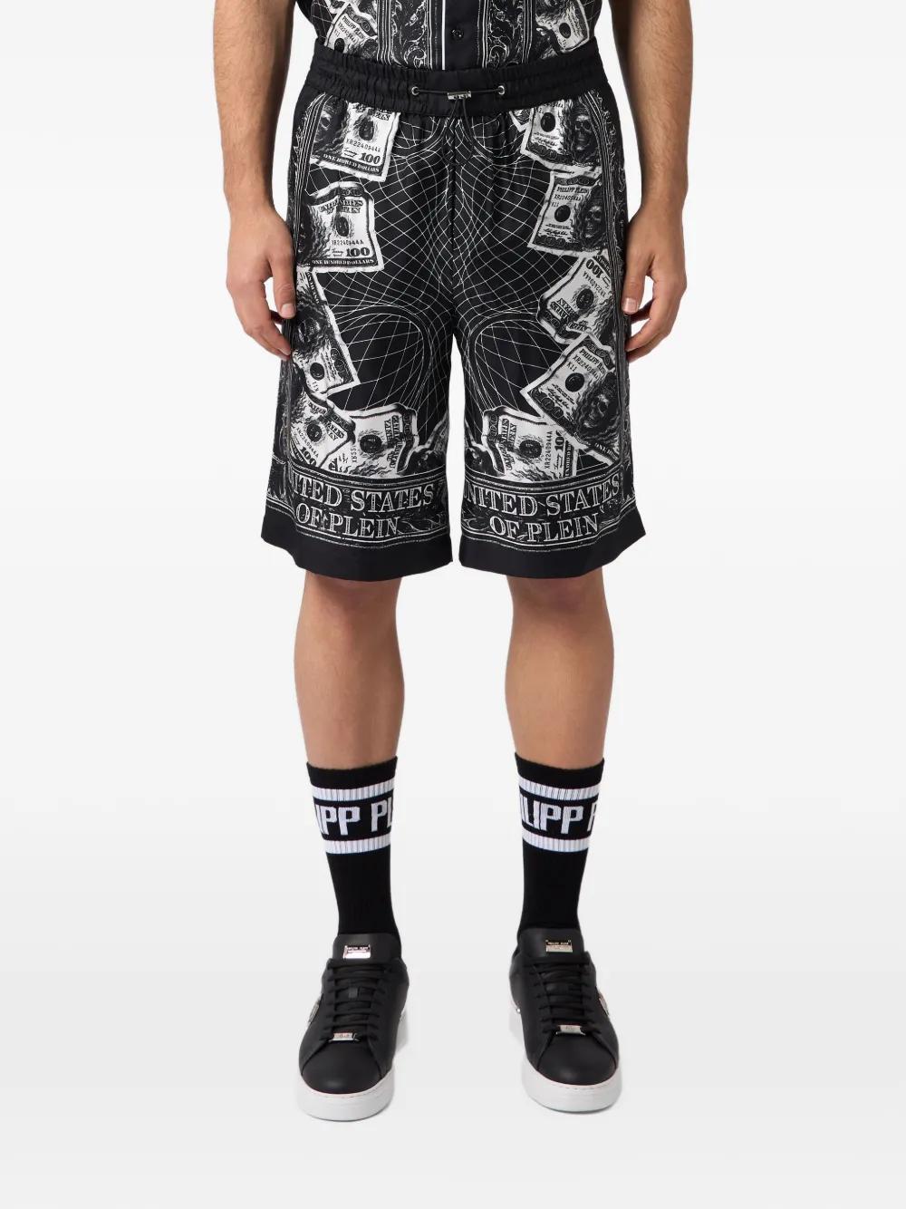 Philipp Plein Shorts con stampa - Nero