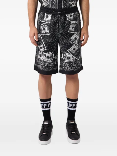 Philipp Plein short à imprimé tête de mort