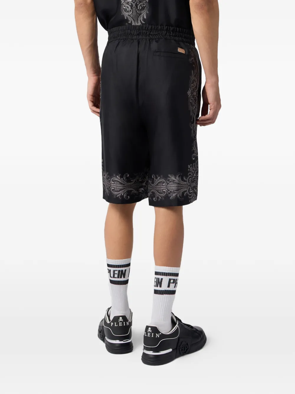 Philipp Plein Shorts met trekkoord Zwart
