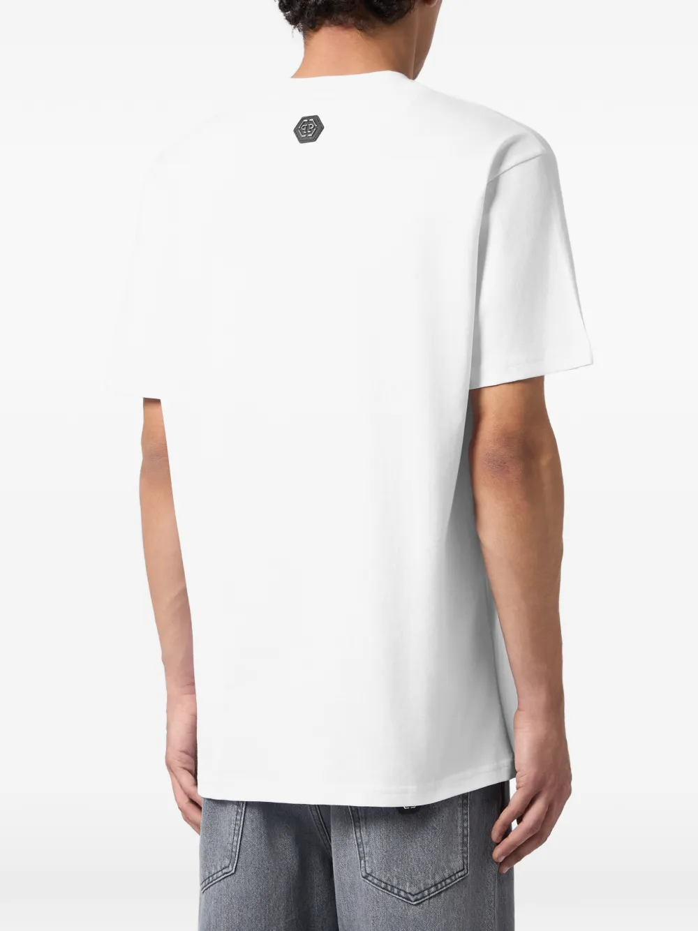 Philipp Plein T-shirt met logopatch Wit