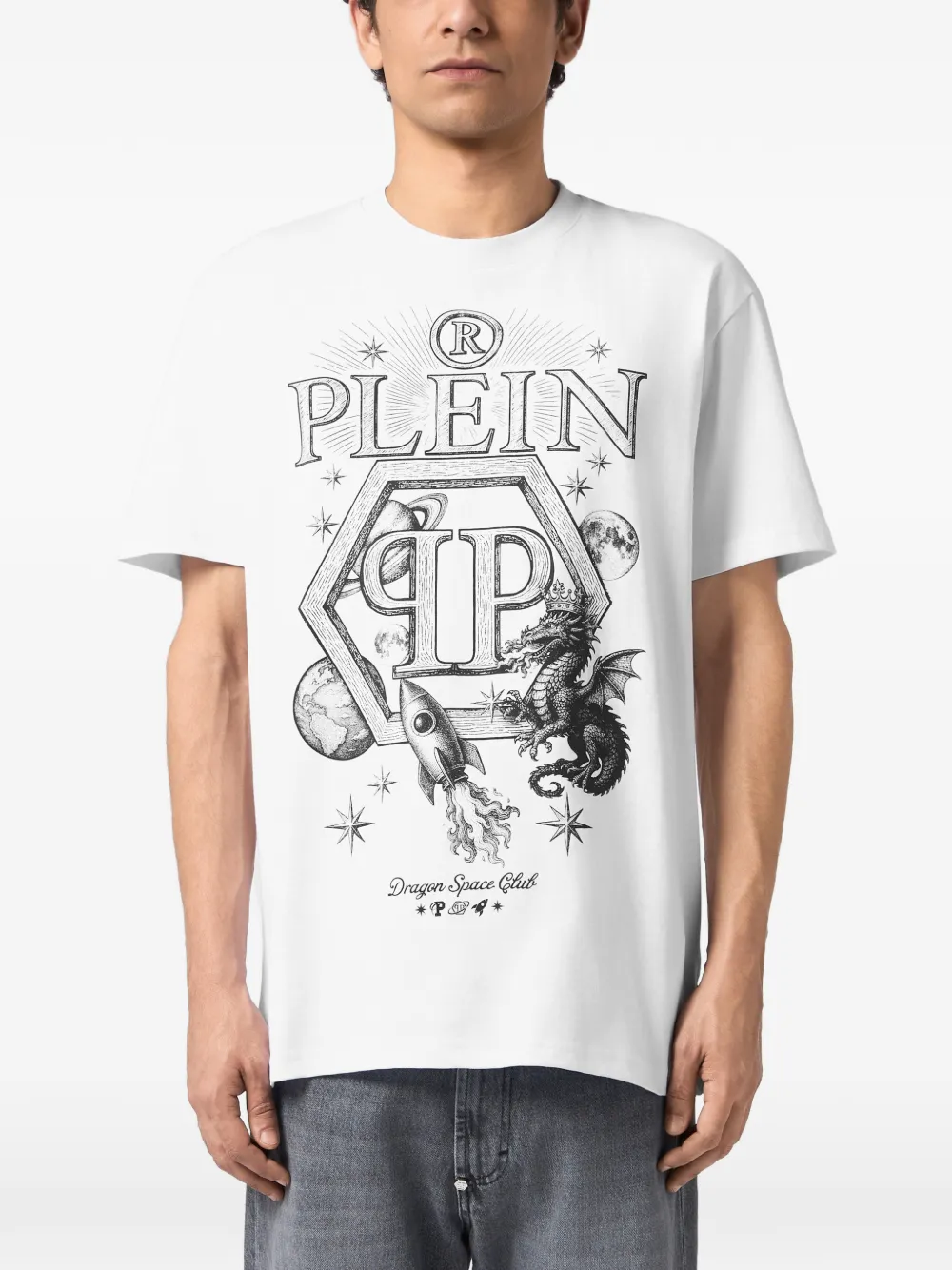 Philipp Plein T-shirt met logopatch Wit