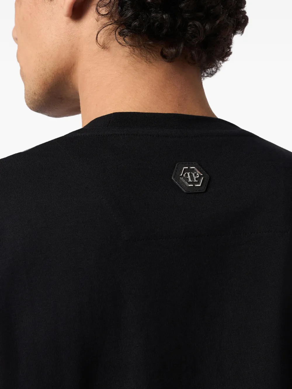 Philipp Plein T-shirt met ronde hals Zwart