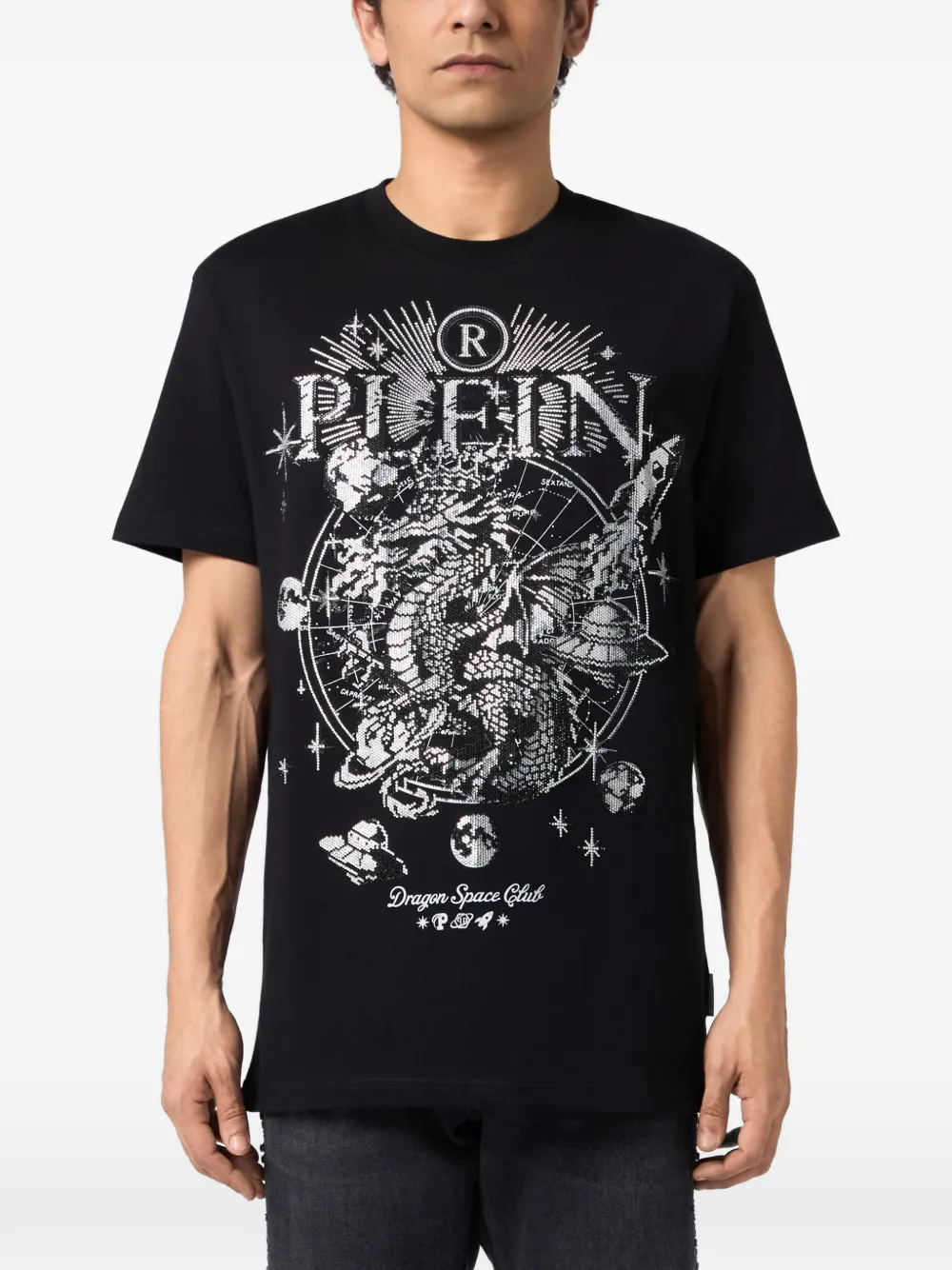 Philipp Plein T-shirt met ronde hals Zwart