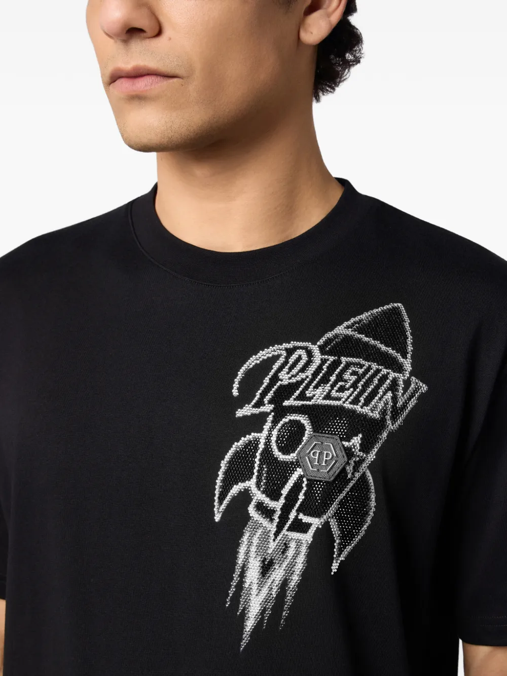 Philipp Plein T-shirt met print Zwart