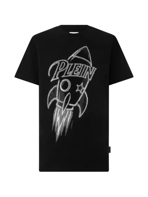 Philipp Plein playera con detalles de strass