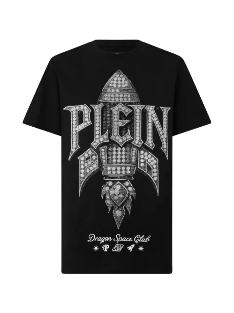 Philipp Plein t-shirt imprimé à ornements en cristal