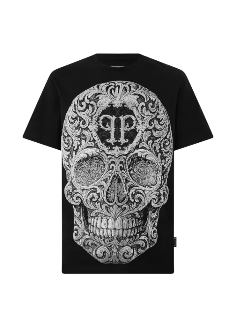 Philipp Plein Baroque t-shirt med dödskalle