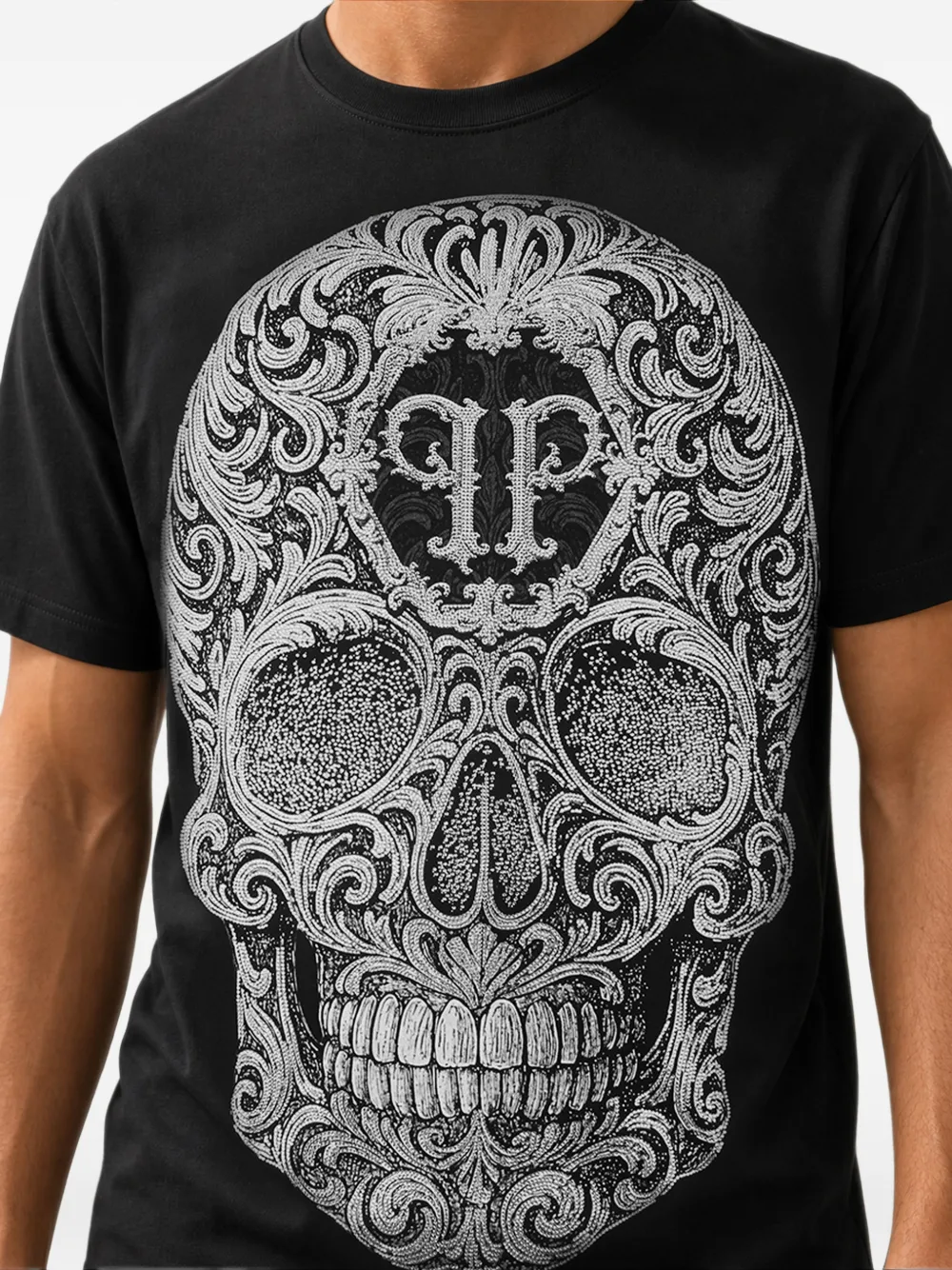 Philipp Plein T-shirt met barokprint Zwart