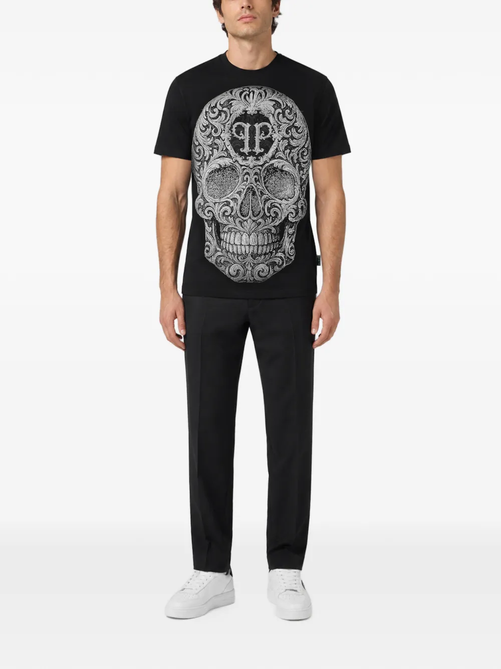 Philipp Plein T-shirt met barokprint Zwart