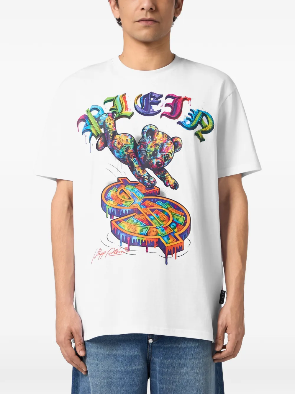 Philipp Plein T-shirt met grafische print Wit