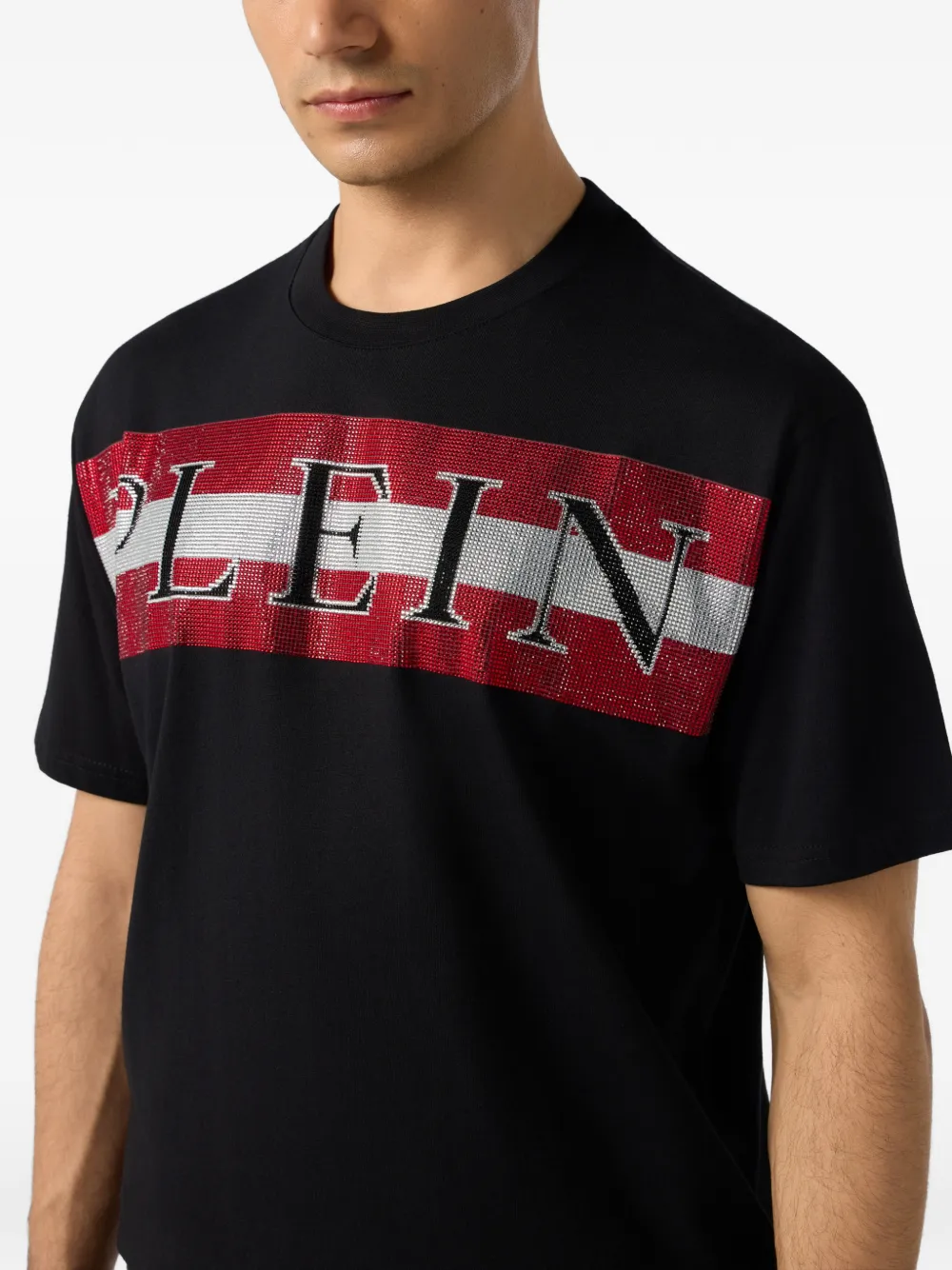 Philipp Plein T-shirt met logoprint Zwart