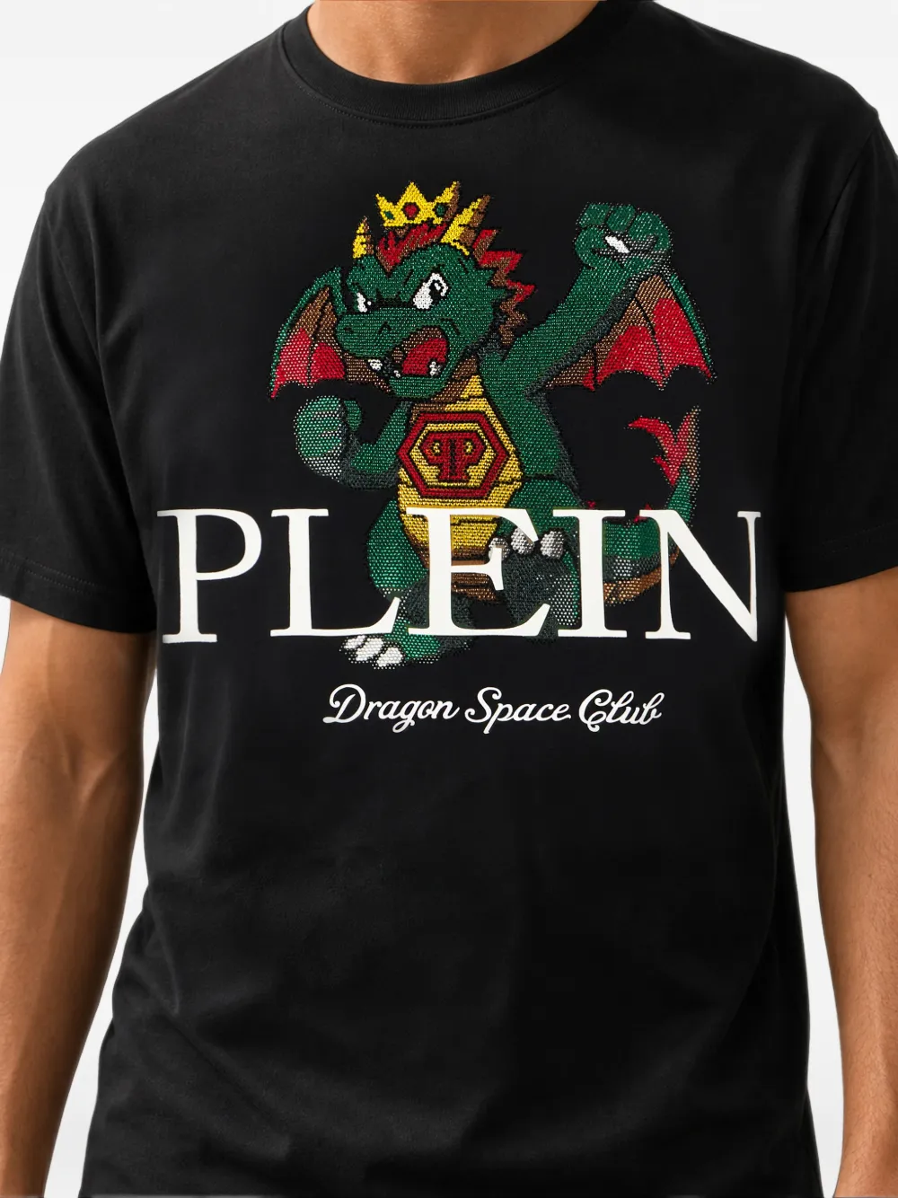Philipp Plein Dragon Stones T-shirt Zwart