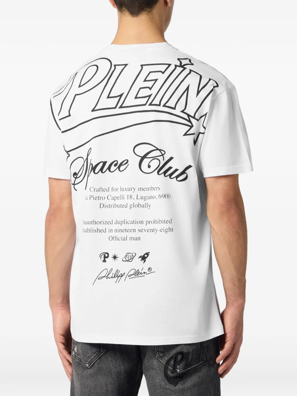 Philipp Plein T-shirt met logoprint Wit
