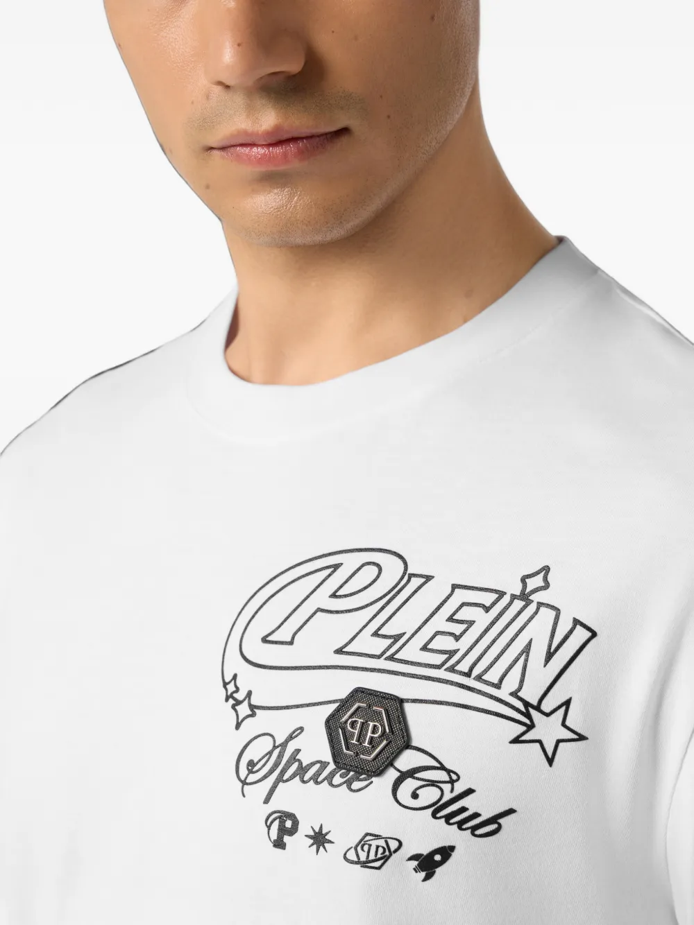 Philipp Plein T-shirt met logoprint Wit
