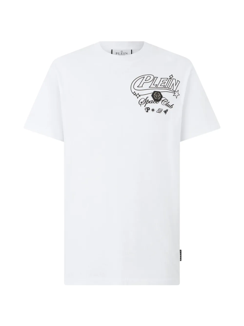 Philipp Plein T-shirt Space Club con logo - Bianco