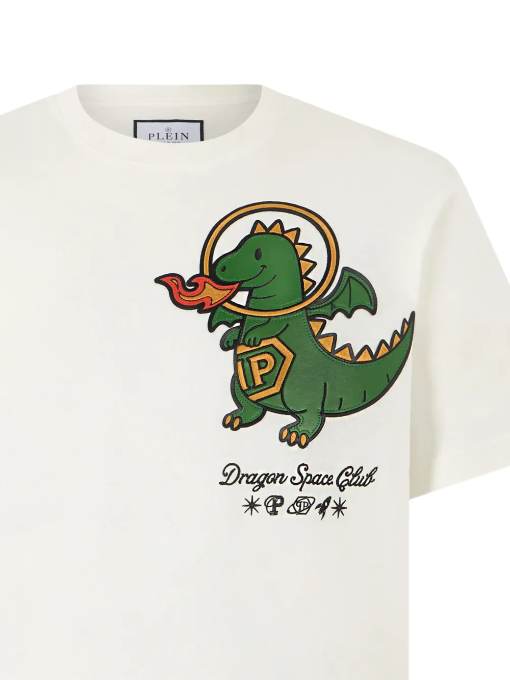 Philipp Plein Dragon Space Club T-shirt Wit