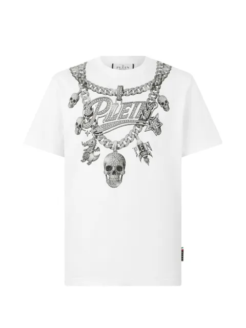 Philipp Plein chains-print T-shirt