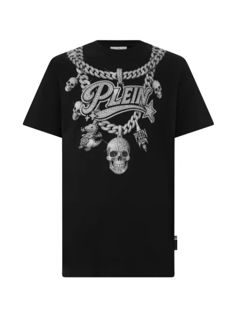Philipp Plein chains-print T-shirt
