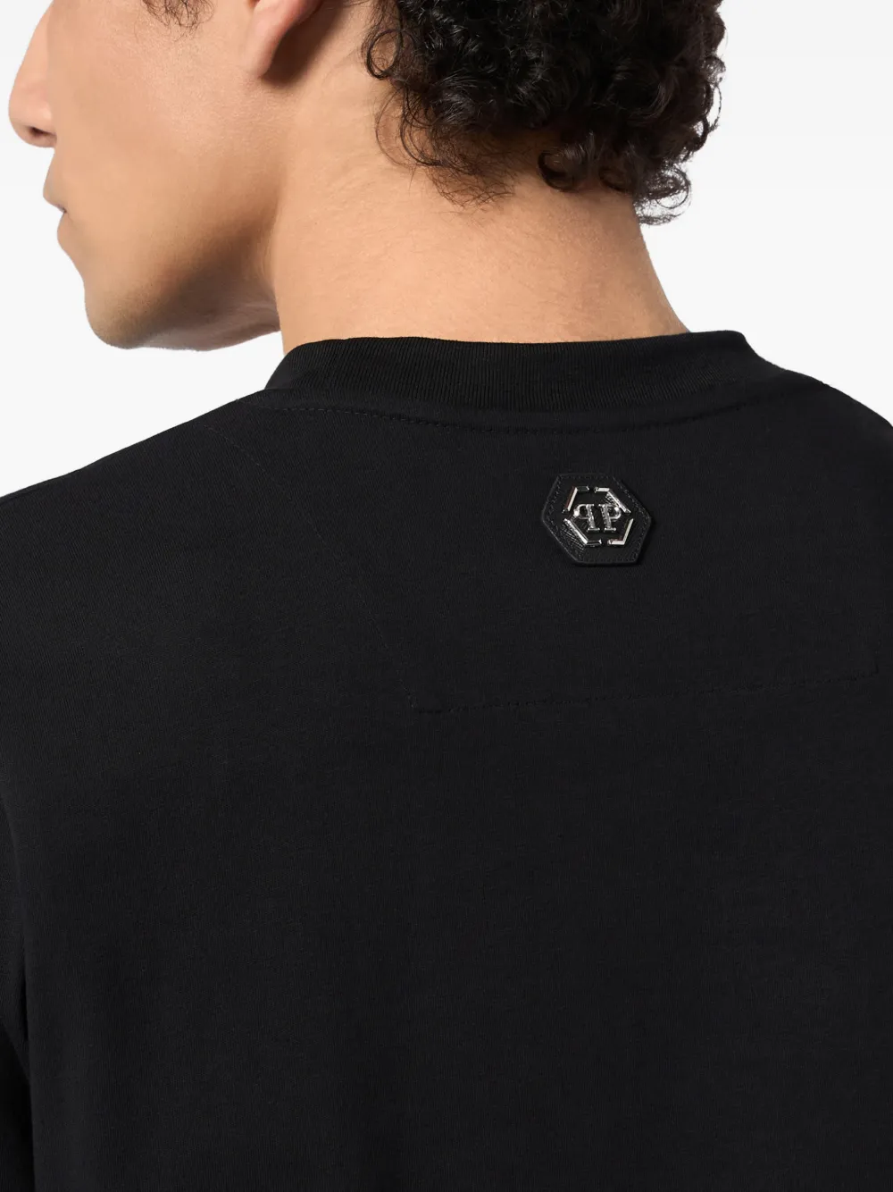 Philipp Plein T-shirt met Skull-monogram Zwart