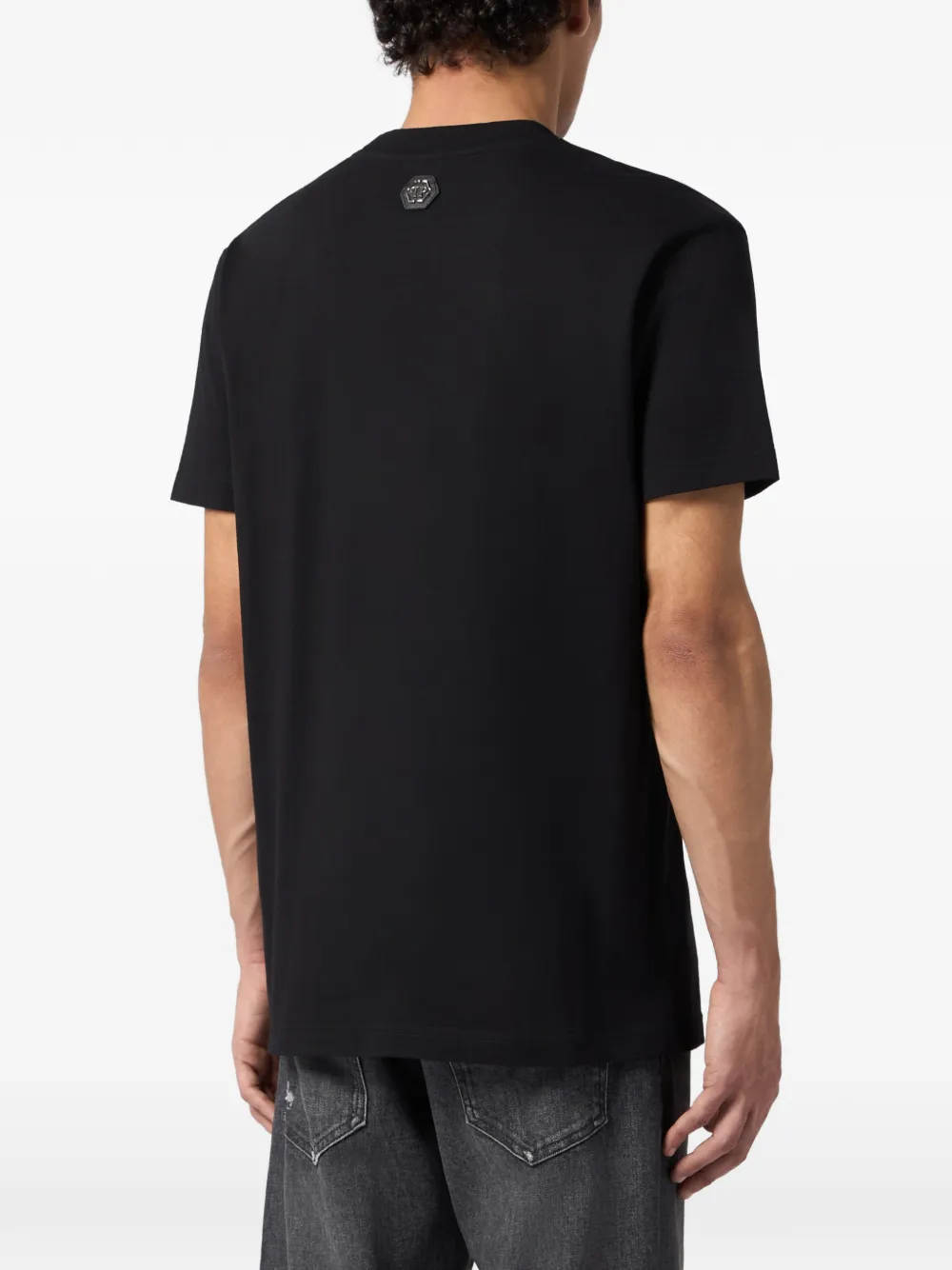 Philipp Plein T-shirt met Skull-monogram Zwart