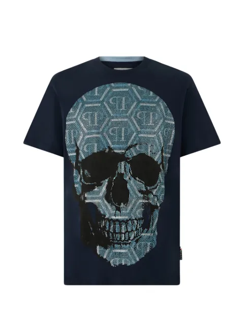 Philipp Plein playera con monograma Skull
