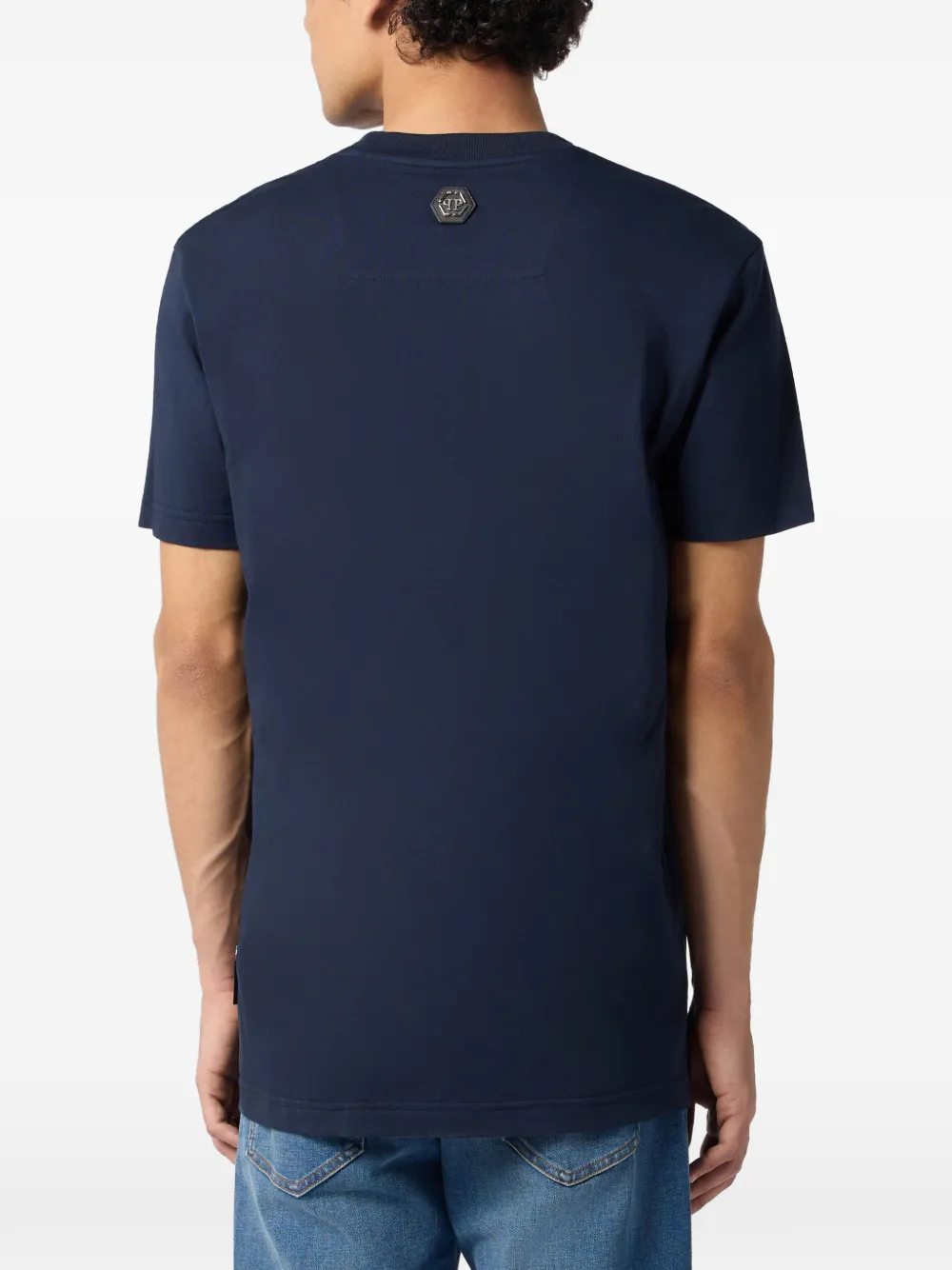 Philipp Plein T-shirt met Skull-monogram Blauw