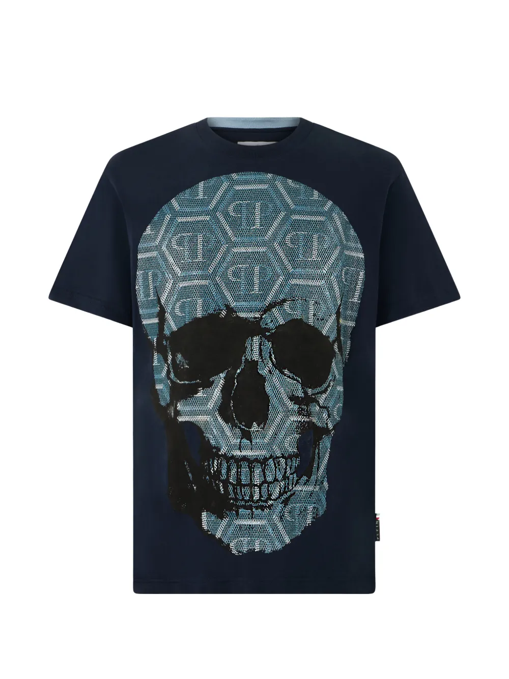 Philipp Plein T-shirt con monogramma - Blu