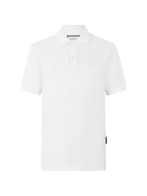 Philipp Plein embroidered hexagon polo shirt