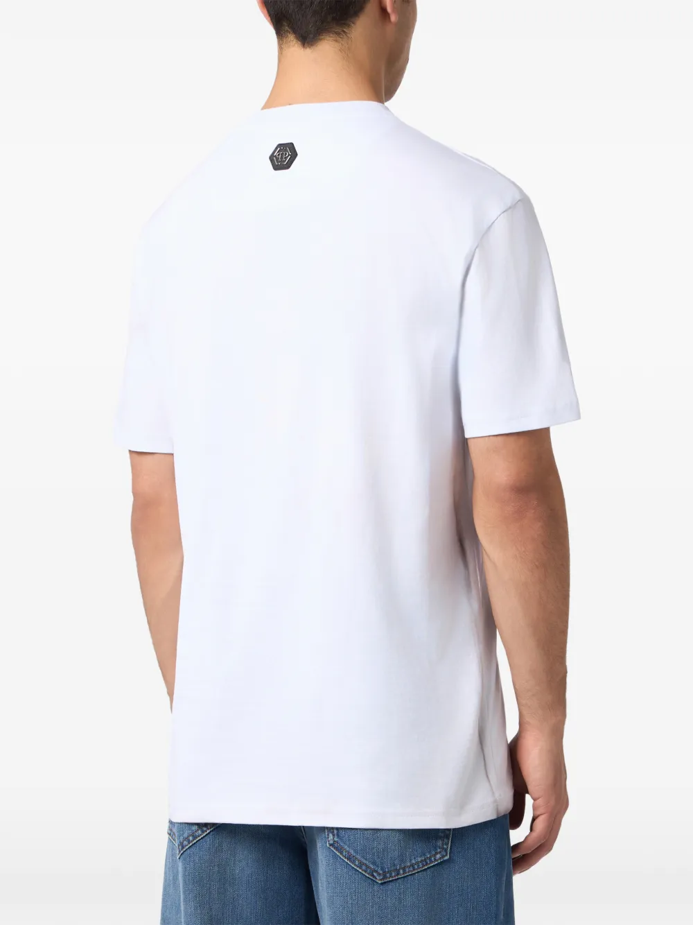 Philipp Plein round-neck T-shirt chest-pocket Wit