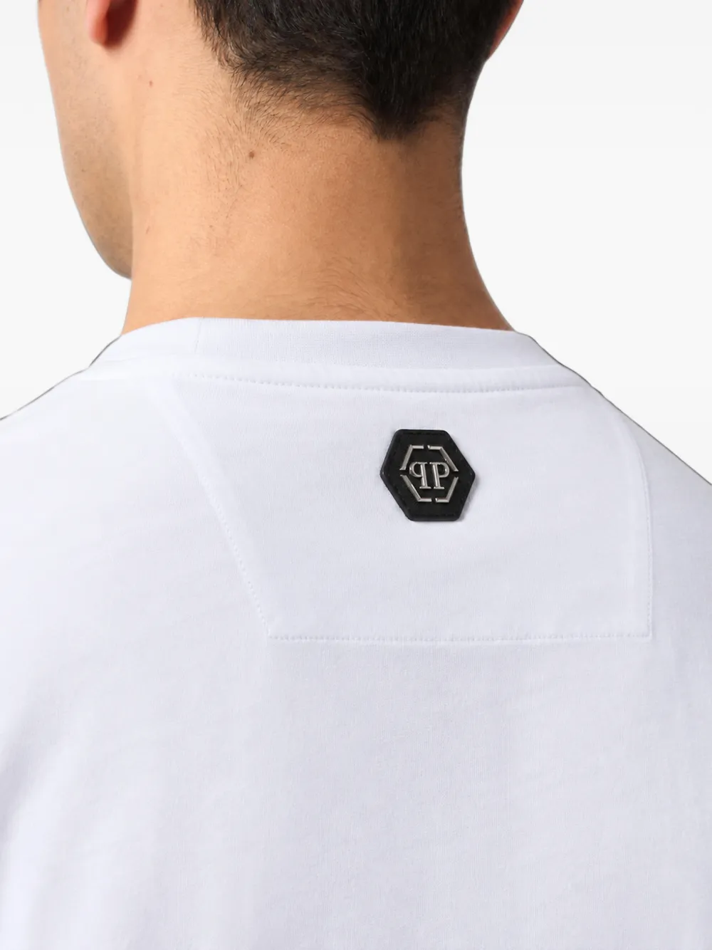 Philipp Plein round-neck T-shirt chest-pocket Wit