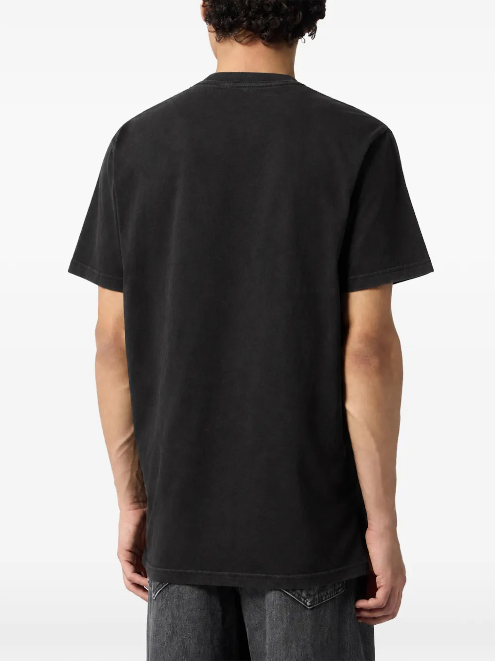 Philipp Plein round neck T-shirt chest pocket Zwart