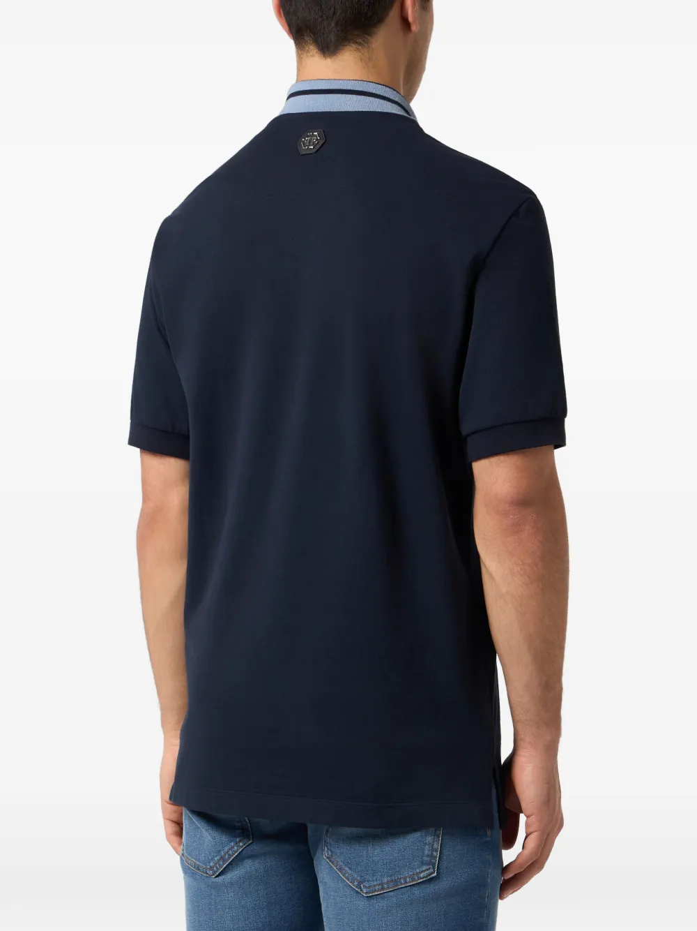 Philipp Plein Poloshirt met borstzak Blauw