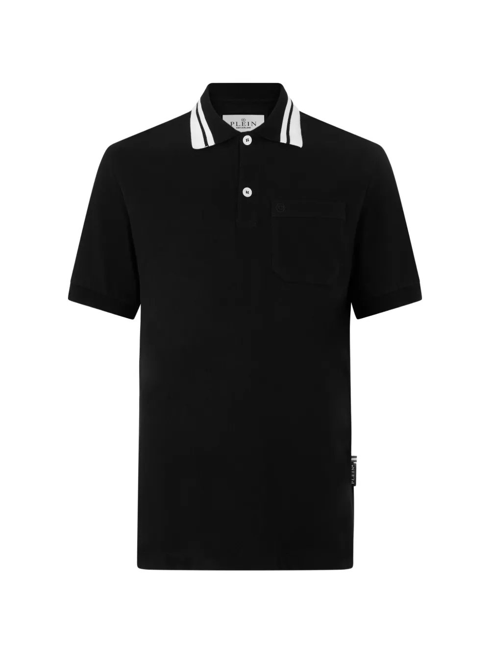 Philipp Plein Polo con colletto a contrasto - Nero