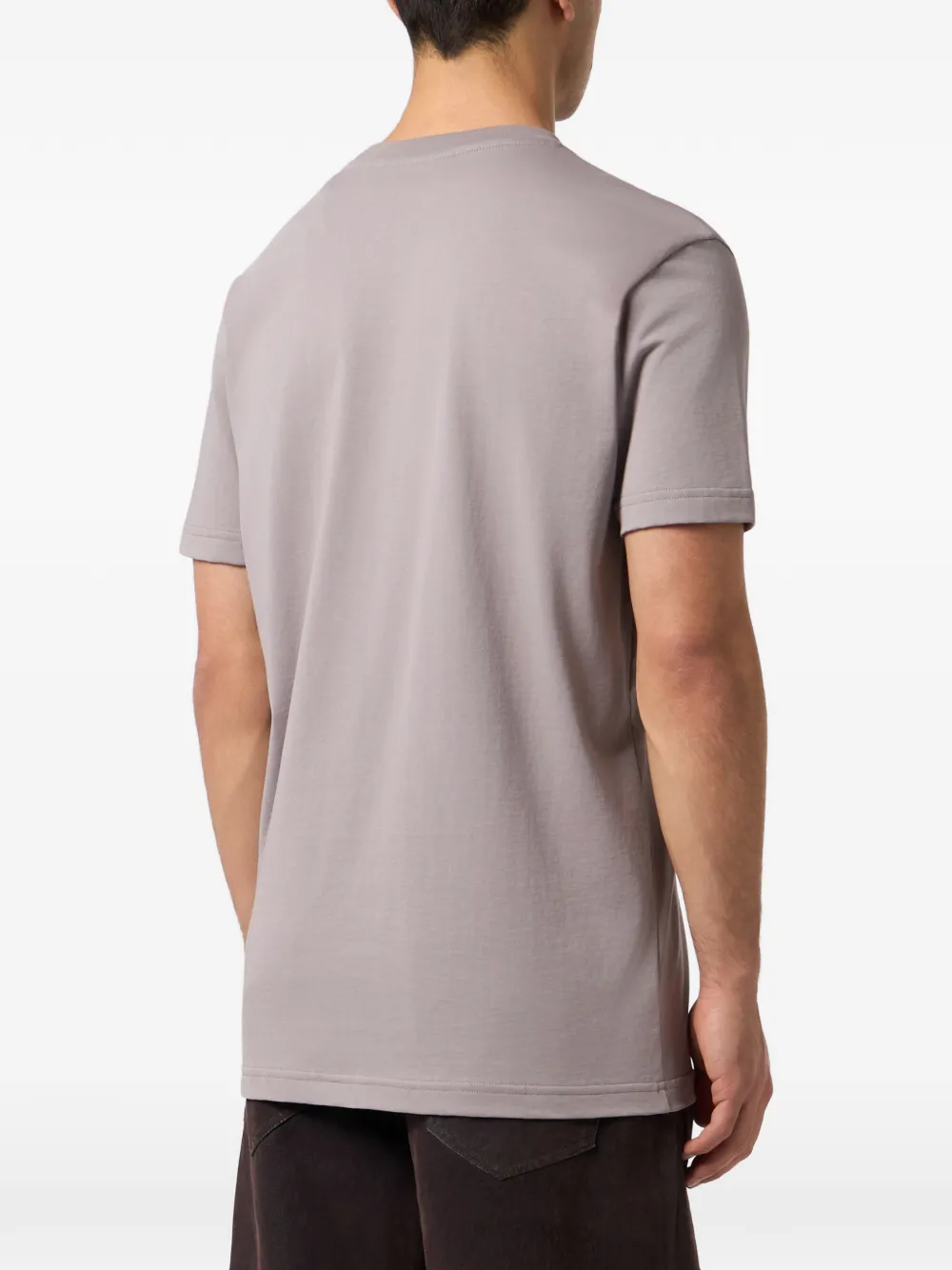 Philipp Plein T-shirt met logoplakkaat Beige