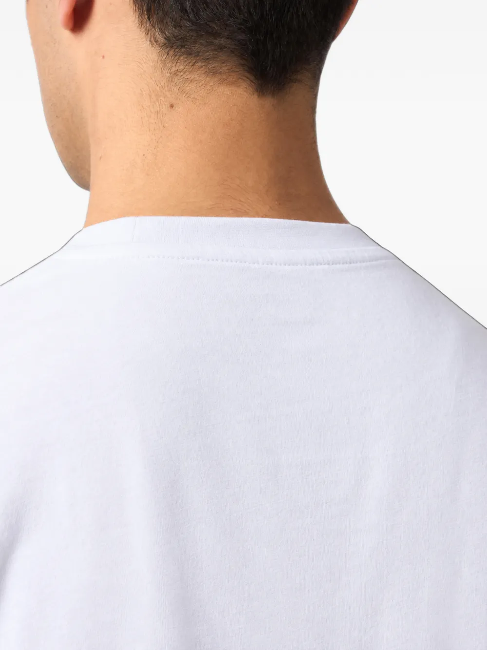 Philipp Plein round neck T-shirt neck logo Wit