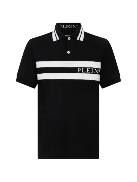 Philipp Plein logo-stripe polo shirt
