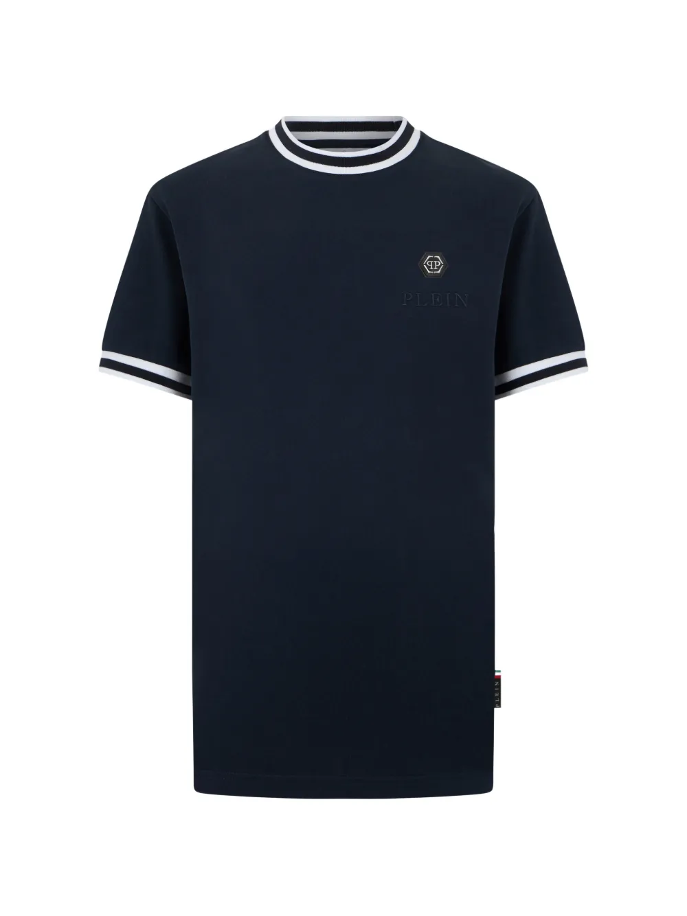 Philipp Plein T-shirt con placca logo - Blu