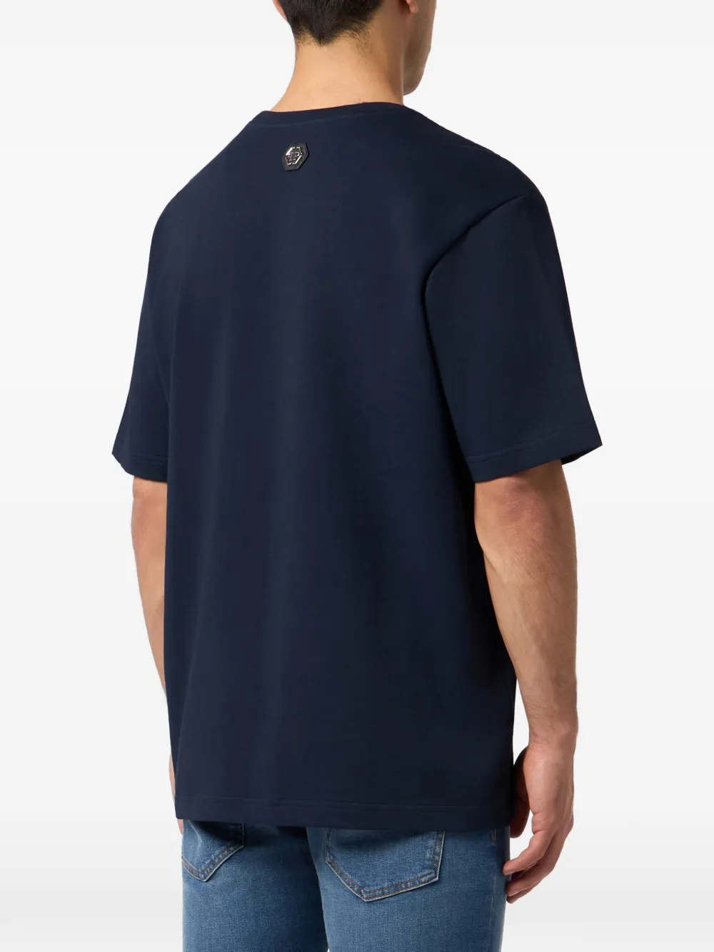 Philipp Plein T-shirt met logo-applicatie Blauw