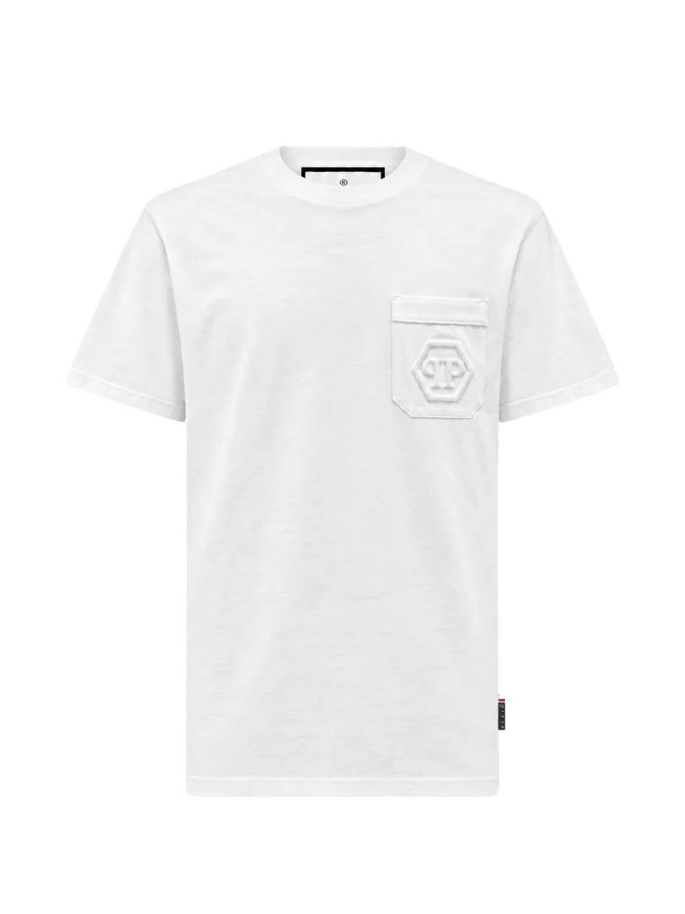Philipp Plein round neck T-shirt Hexagon-pocket - Weiß